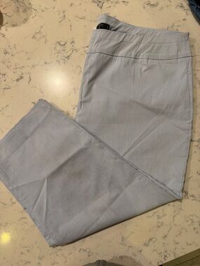 Tahari Light Blue Pinstriped Dress Pants